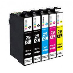 Cartouche encre compatible Epson 29 XL - Noir - Pack de 4 - Haute