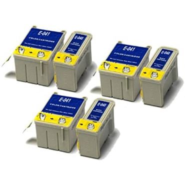 Compatible T040 & T041 Pack Combiné de Cartouches D'imprimante Haute Capacité - 10 Cartouches